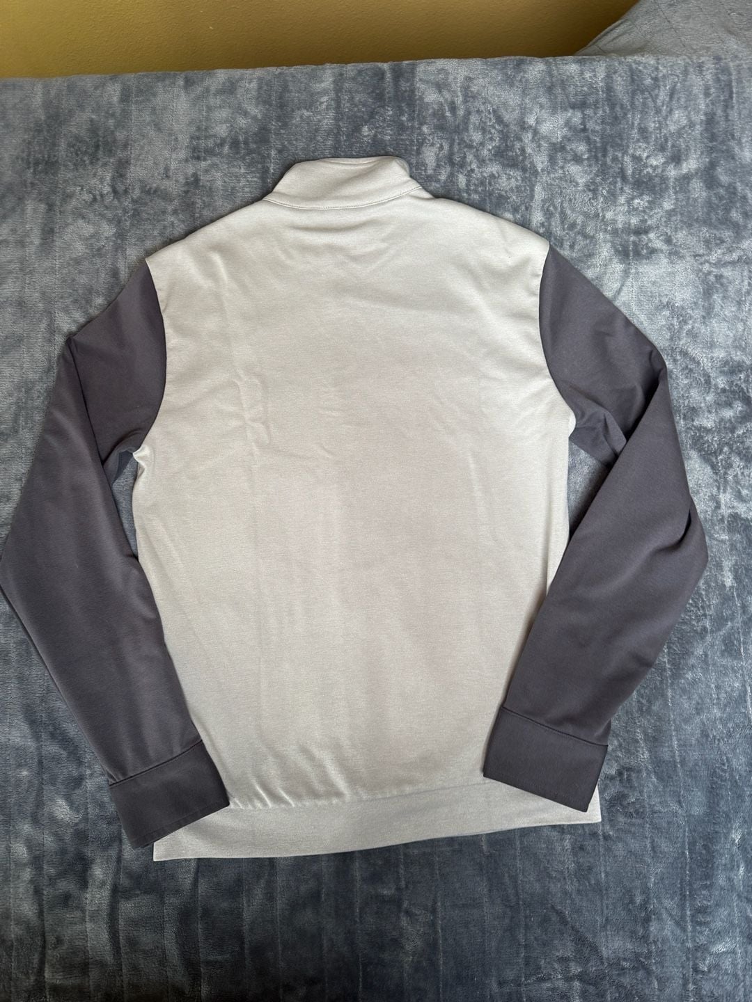 Armani Exchange Varsity Jacket Size S Grey Two Tone Snap Up 1002 5
