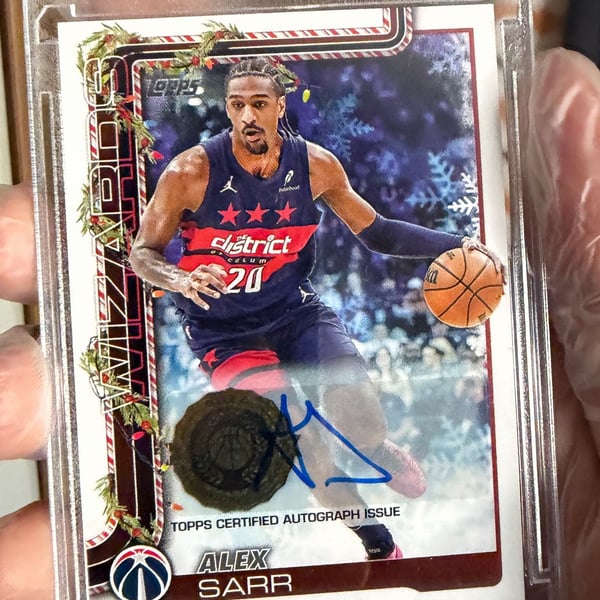 Topps Alex Sarr Washington Wizards Autograph Trading Card H75