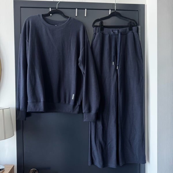 COMFRT Waffle Knit Set Size: small | Dark Navy