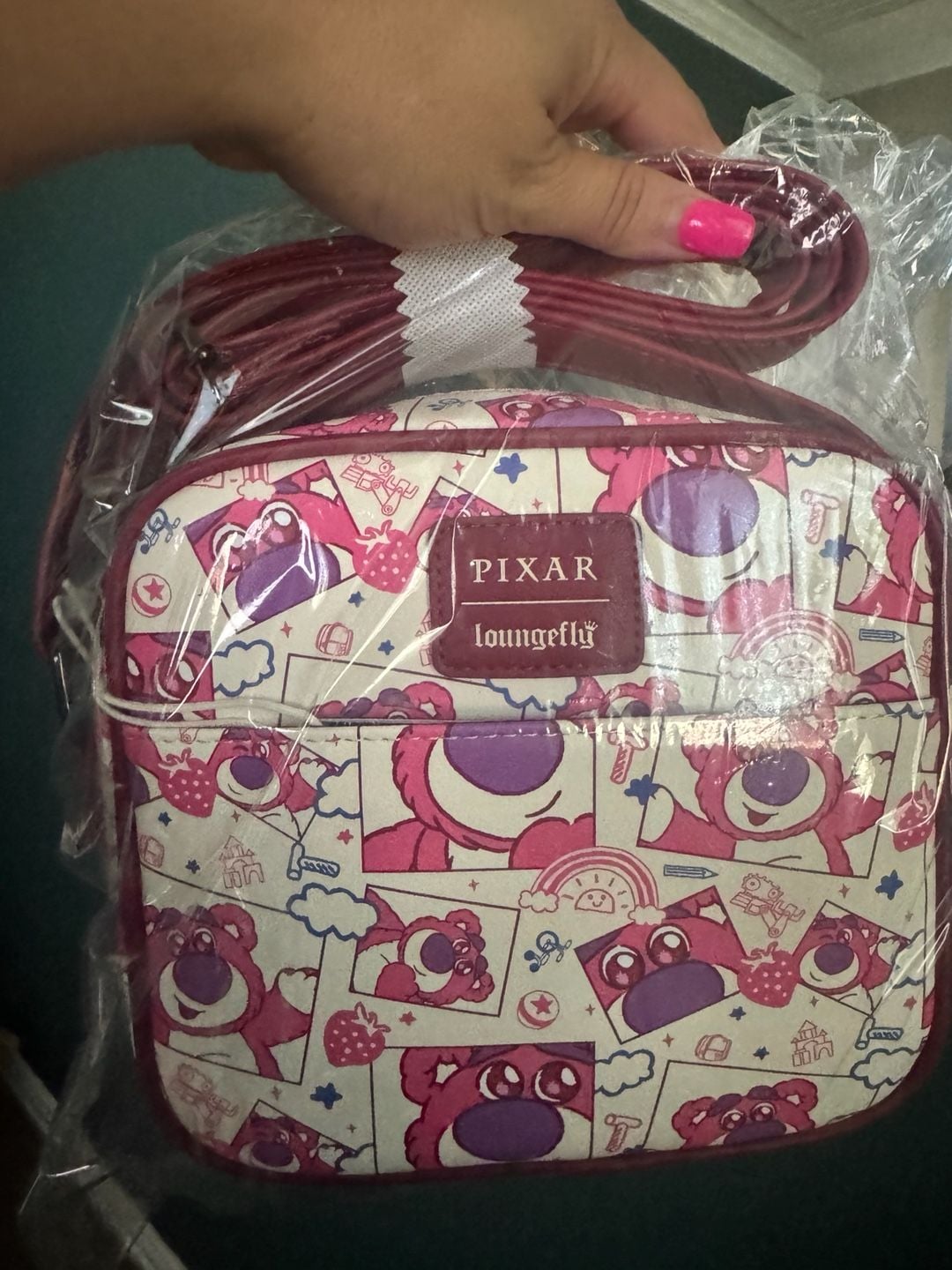 Loungefly Pixar Lotso Crossbody Bag (Soft tag) 2