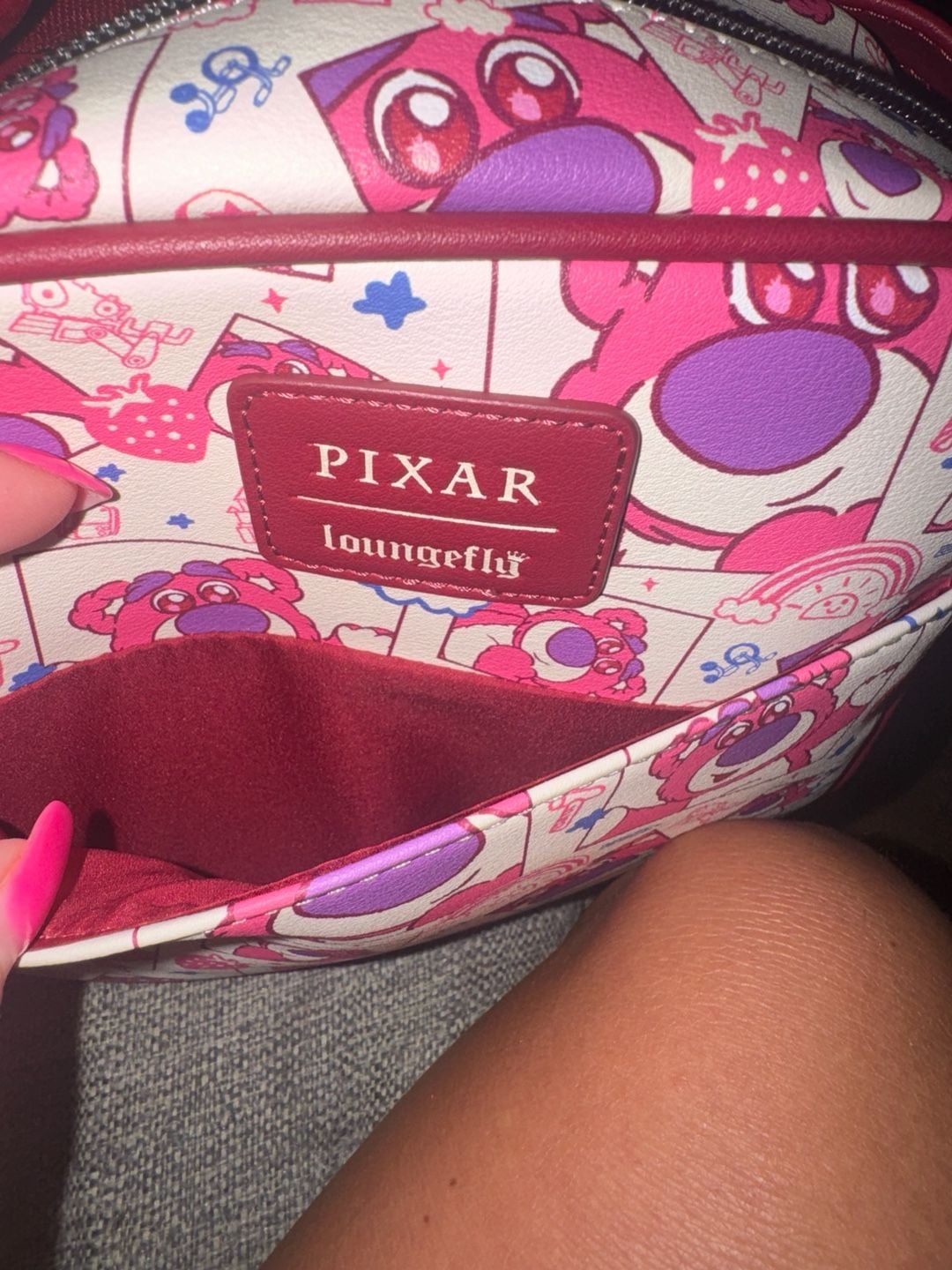 Loungefly Pixar Lotso Crossbody Bag (Soft tag) 6