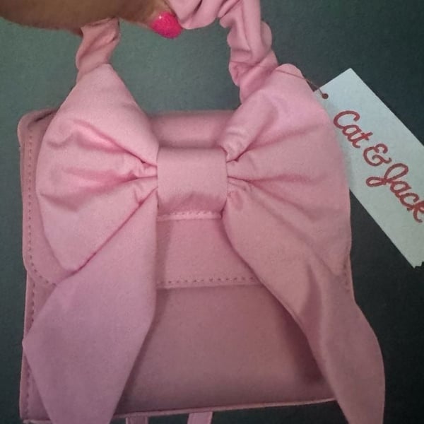 Cat & Jack Pink Bow Crossbody Bag