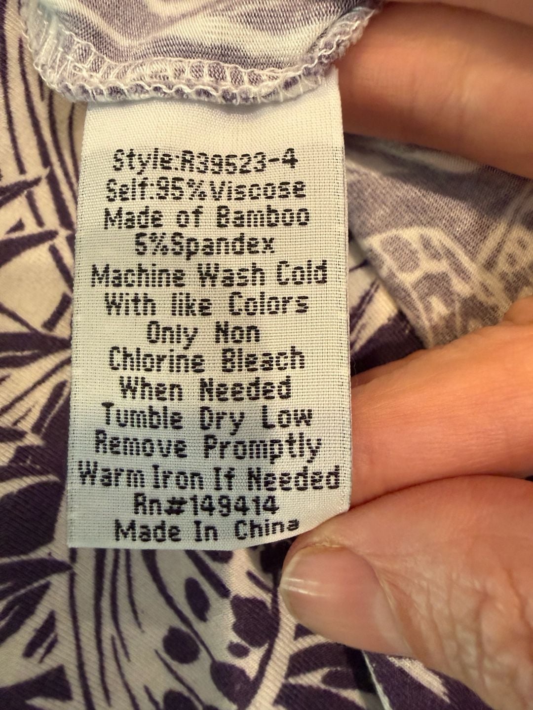 Johnny Was Purple Butterfly Print Sleeveless Midi Dress Medium Jersey 8