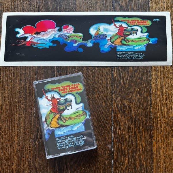 CASSETTE Pete Dello And Friends Into Your Ears GKL BURGER RE 9.75x2.75 STICKER 2
