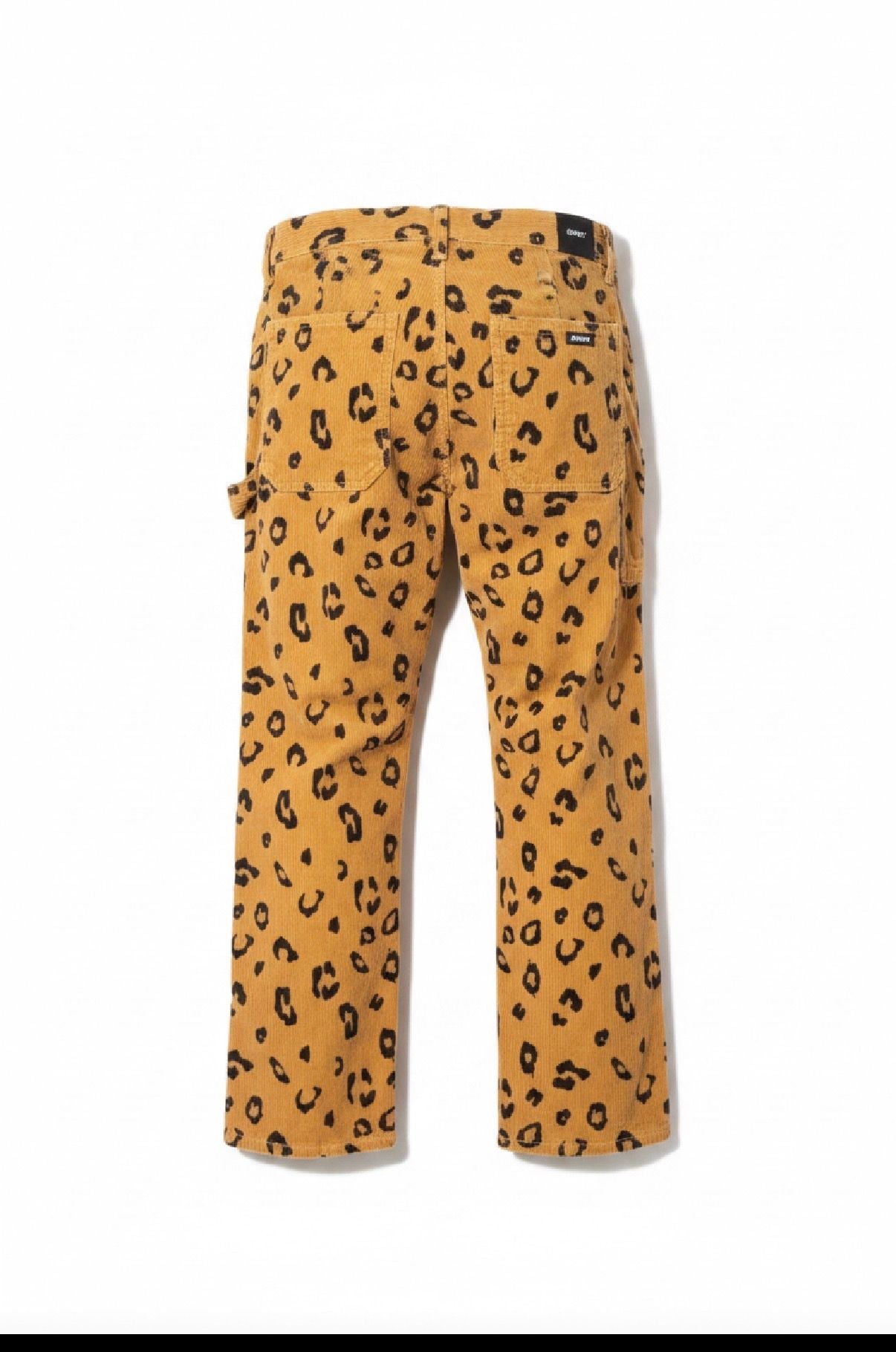 🐆 OBEY Abbott Painter Pants in Leopard Corduroy 🐆  9
