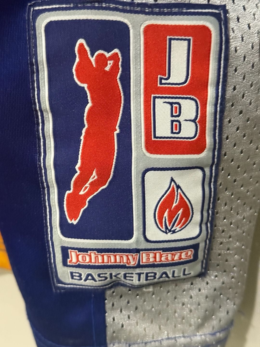 Johnny Blaze Basketball Jersey Size XXL Blue Flame 00 Hip Hop Y2K Vintage 3