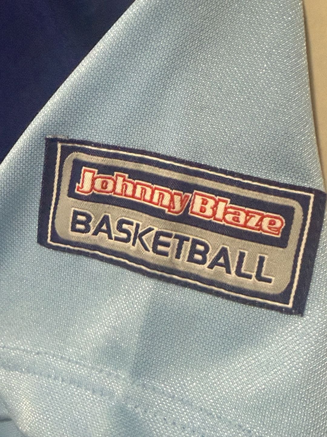 Johnny Blaze Basketball Jersey Size XXL Blue Flame 00 Hip Hop Y2K Vintage 7