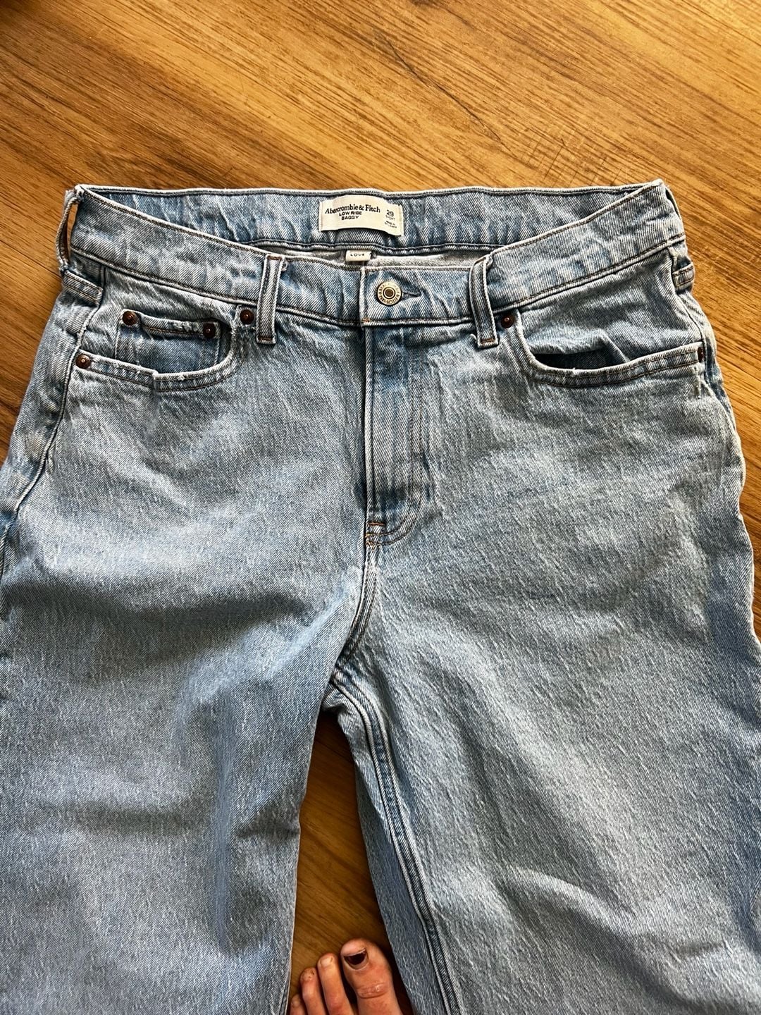 Abercrombie & Fitch Low Rise Baggy Jeans Size 29 Short 3