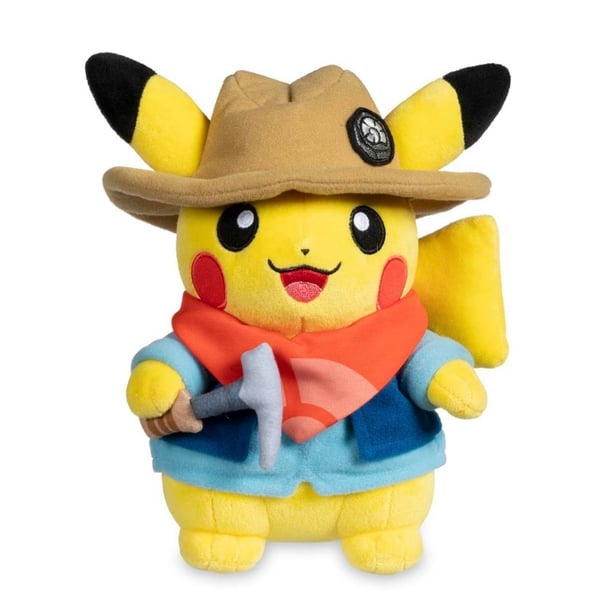 Pokemon Fossil Museum Excavator Pikachu Plush 8.25 In.