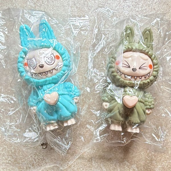 Labubu Face-Changing Doll Keychain Set of 2