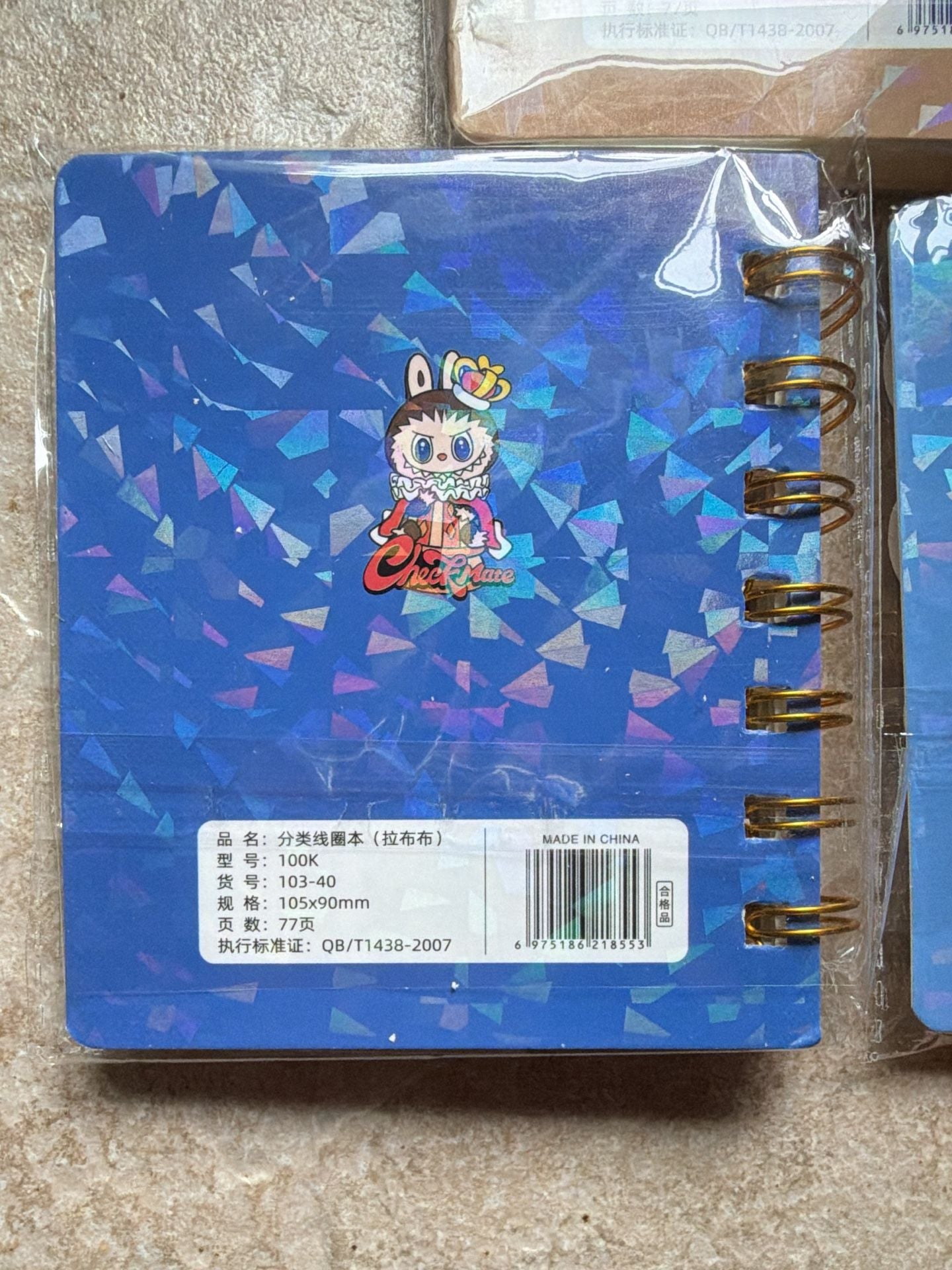 Labubu Cartoon MINI Spiral Notebook Set of 3 4