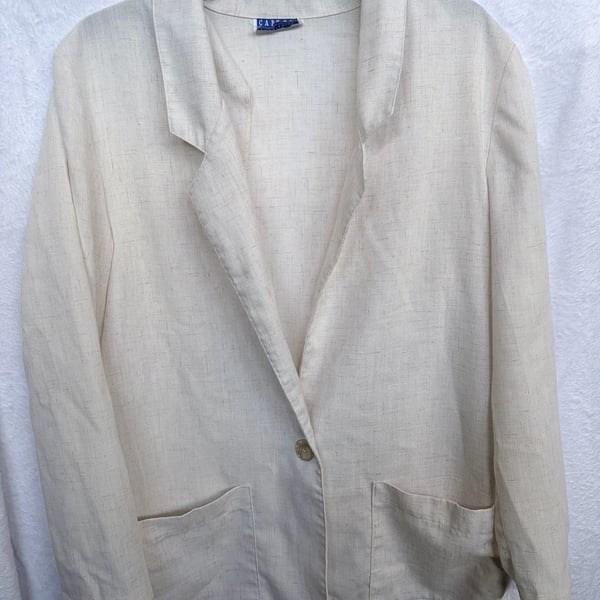 Cape Cod Sportswear Blazer Jacket Beige Neutral