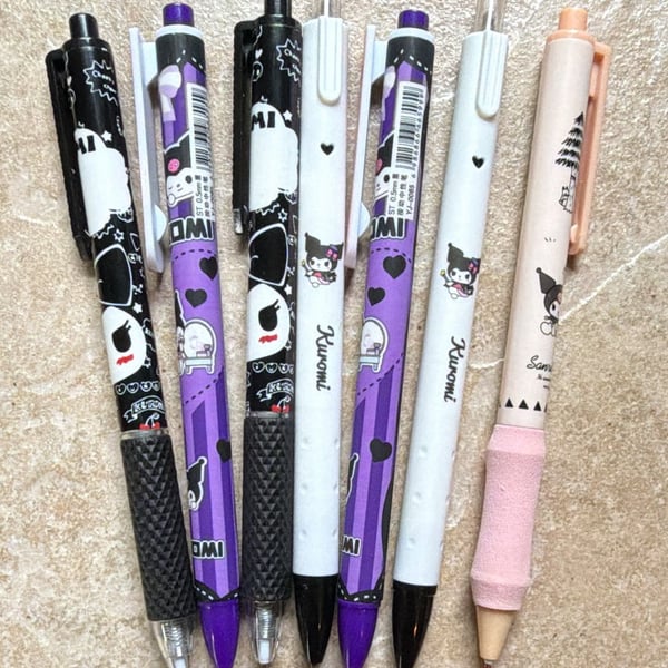Sanrio Kuromi Gel Ink Ballpoint Pen Set 0.5mm