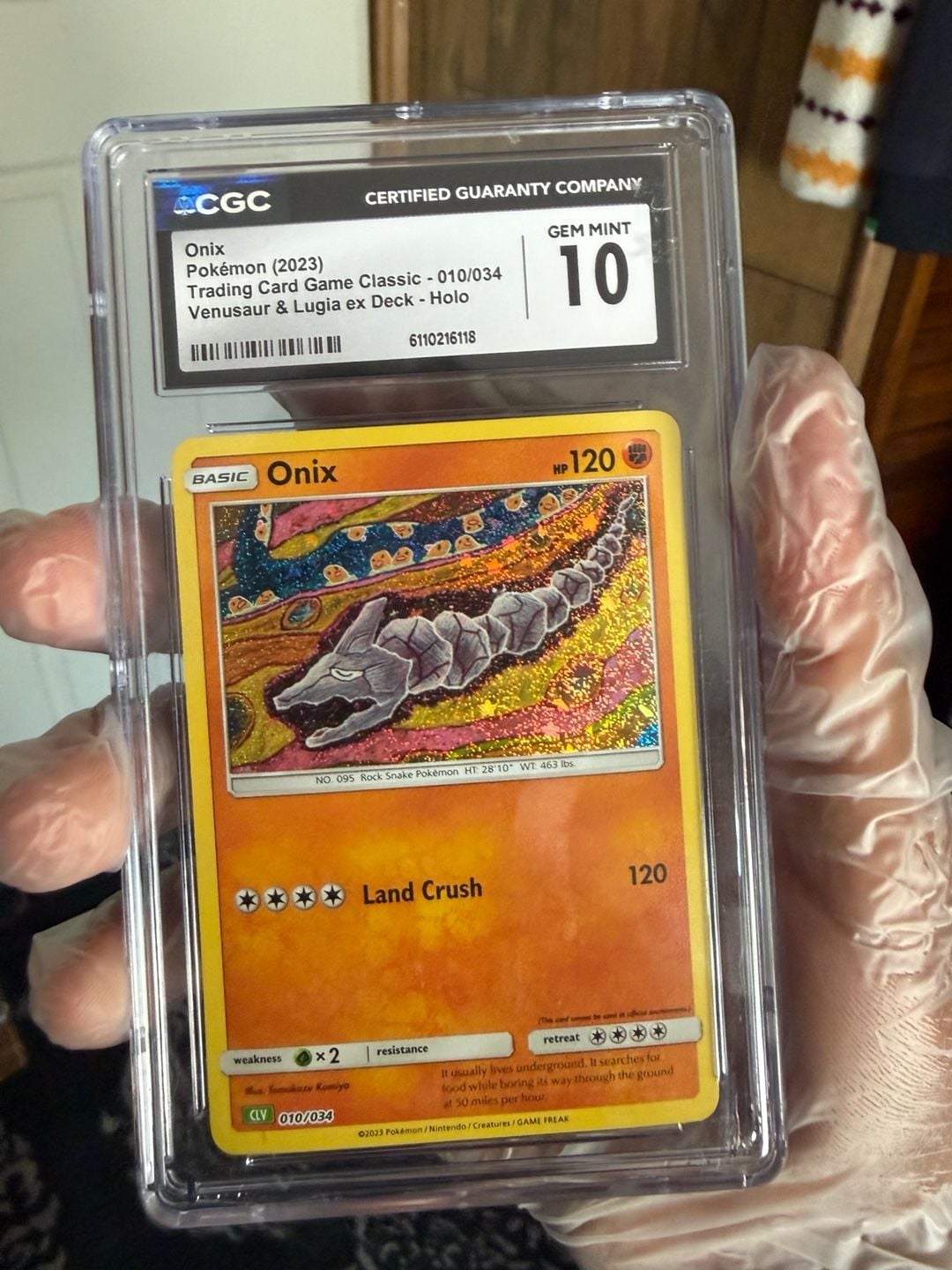 Pokémon Onix TCG Classic Holo 010/034 CGC 10 Gem Mint 1