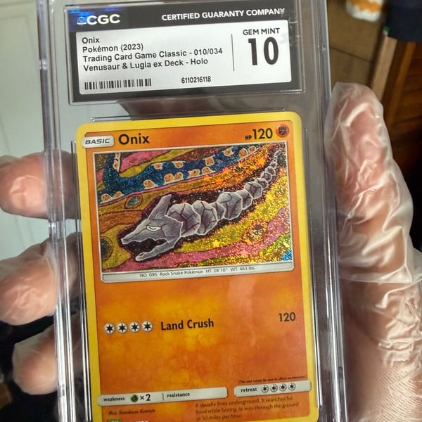 Pokémon Onix TCG Classic Holo 010/034 CGC 10 Gem Mint