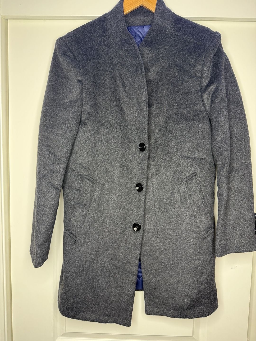 Litonplo Winter Overcoat Size XL Gray Stand Collar Quilted Lined 2
