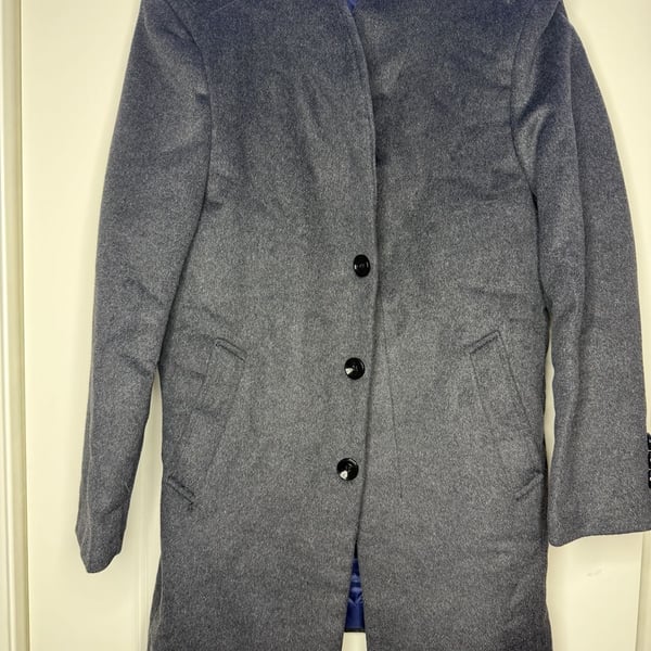 Litonplo Winter Overcoat Size XL Gray Stand Collar Quilted Lined