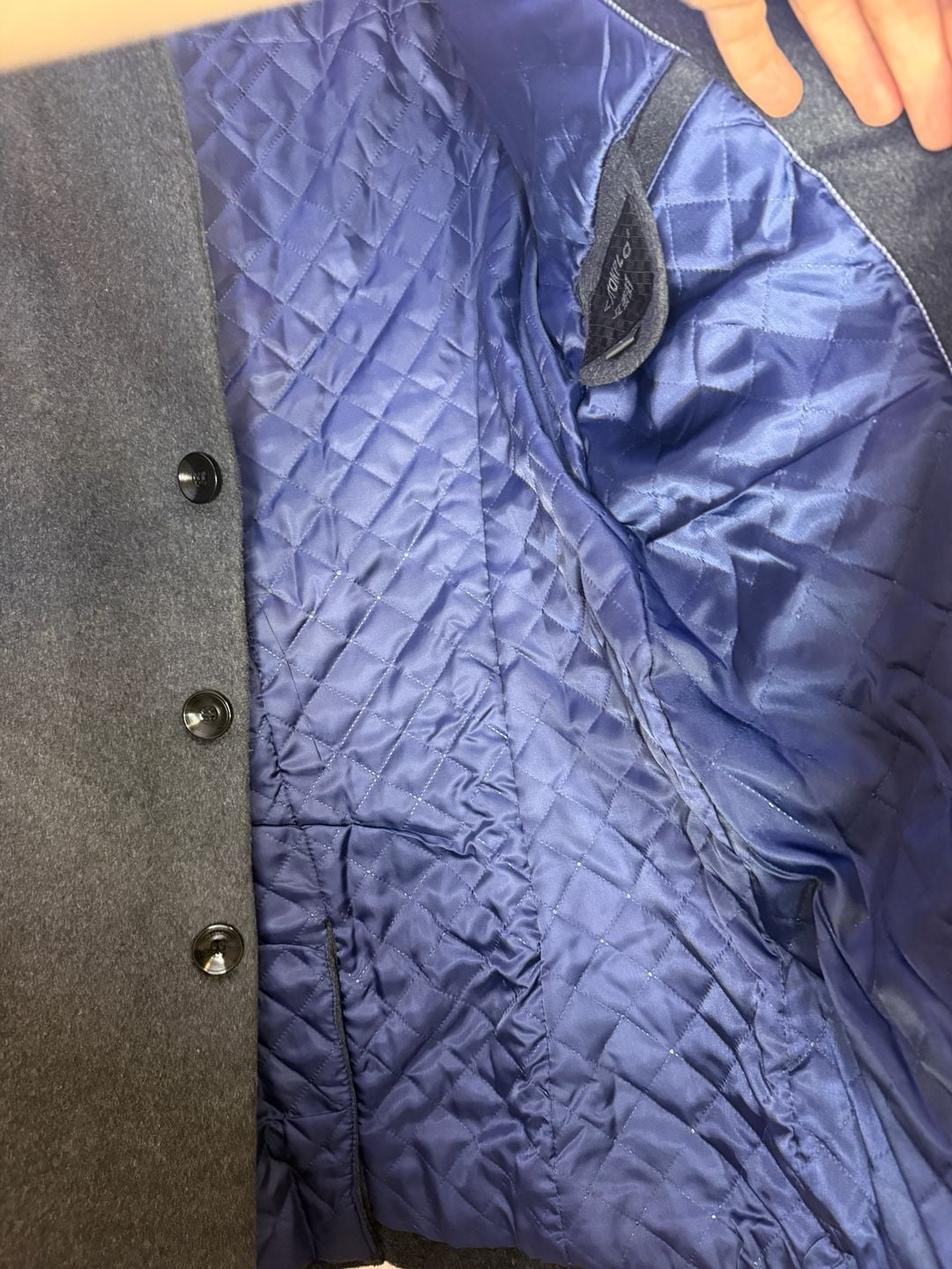 Litonplo Winter Overcoat Size XL Gray Stand Collar Quilted Lined 5