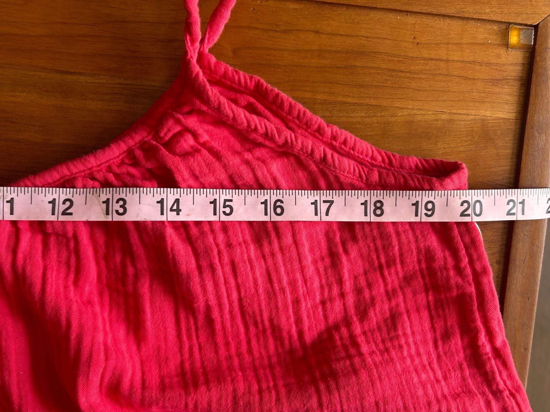 Old Navy Tie-Shoulder Cami Swing Top Size S Pink Cotton 8