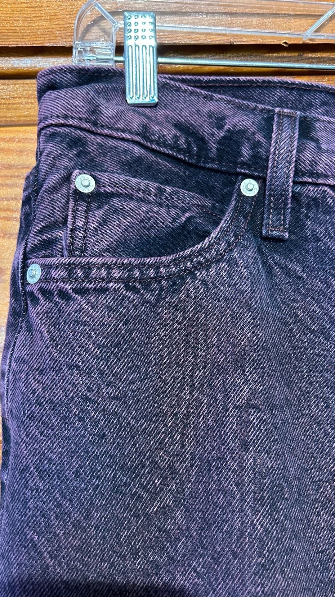 Levi's '94 Baggy Size 28 Purple Acid Wash Jeans 3