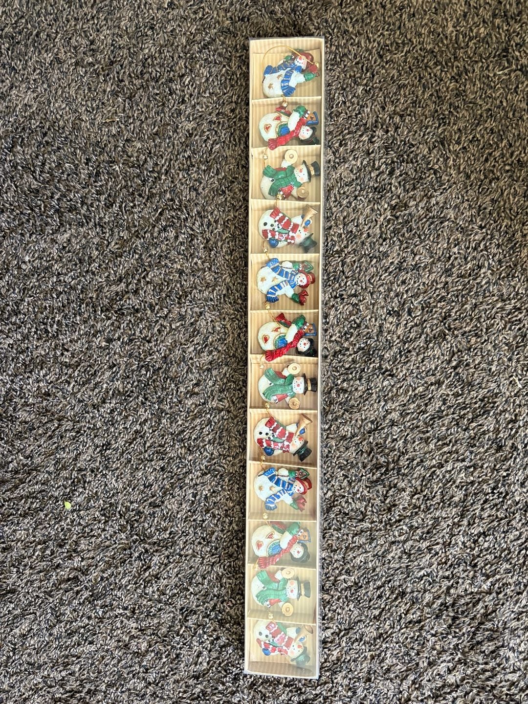 Holiday Home Snowman Christmas Garland 12 Piece Vtg Style Country Christmas Decor 8