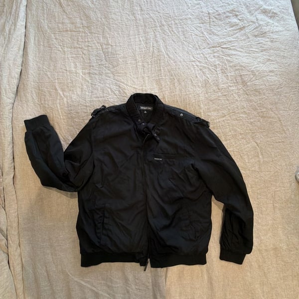 Members Only Iconic Racer Jacket Size XL Black