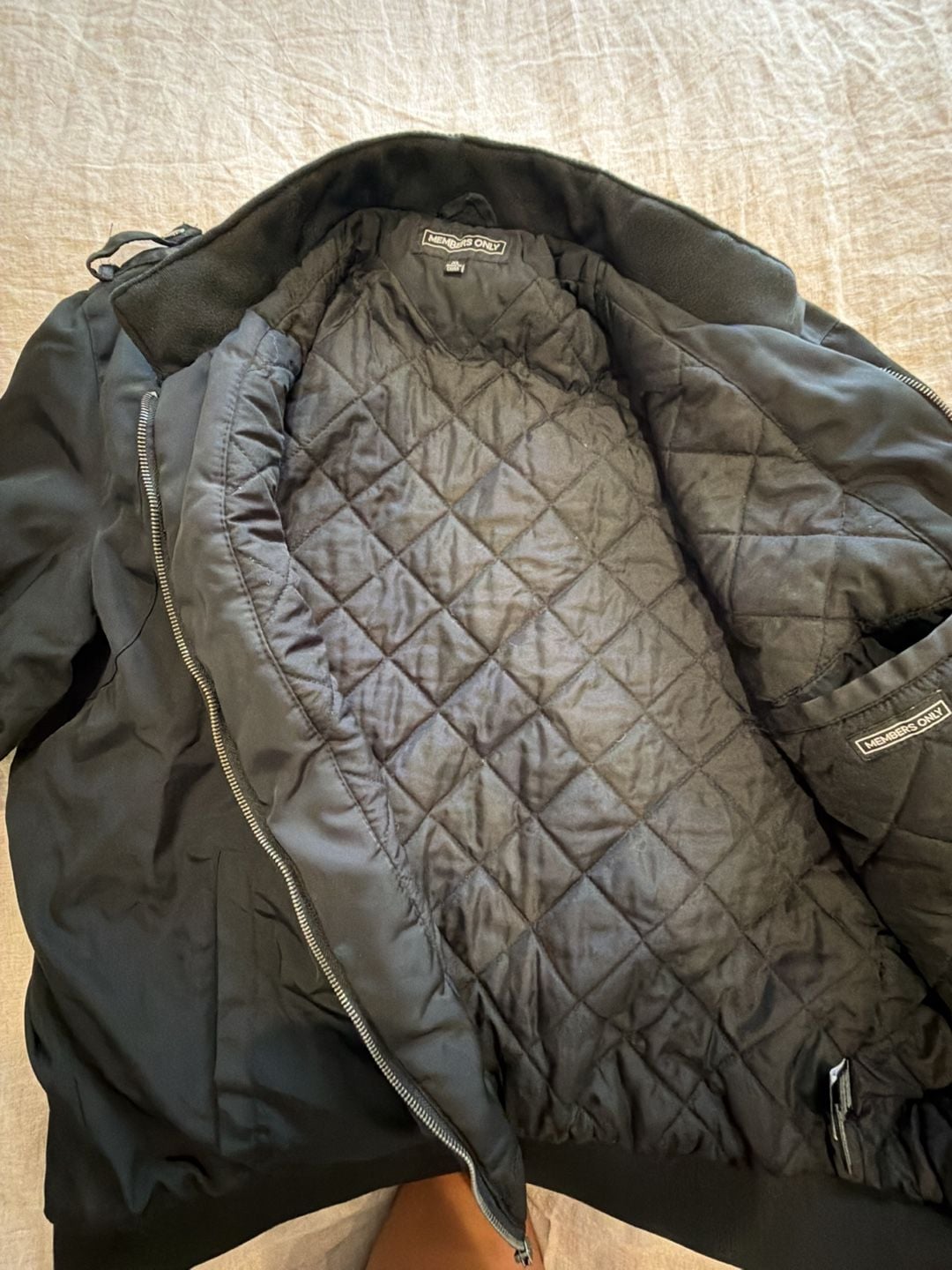Members Only Iconic Racer Jacket Size XL Black 11