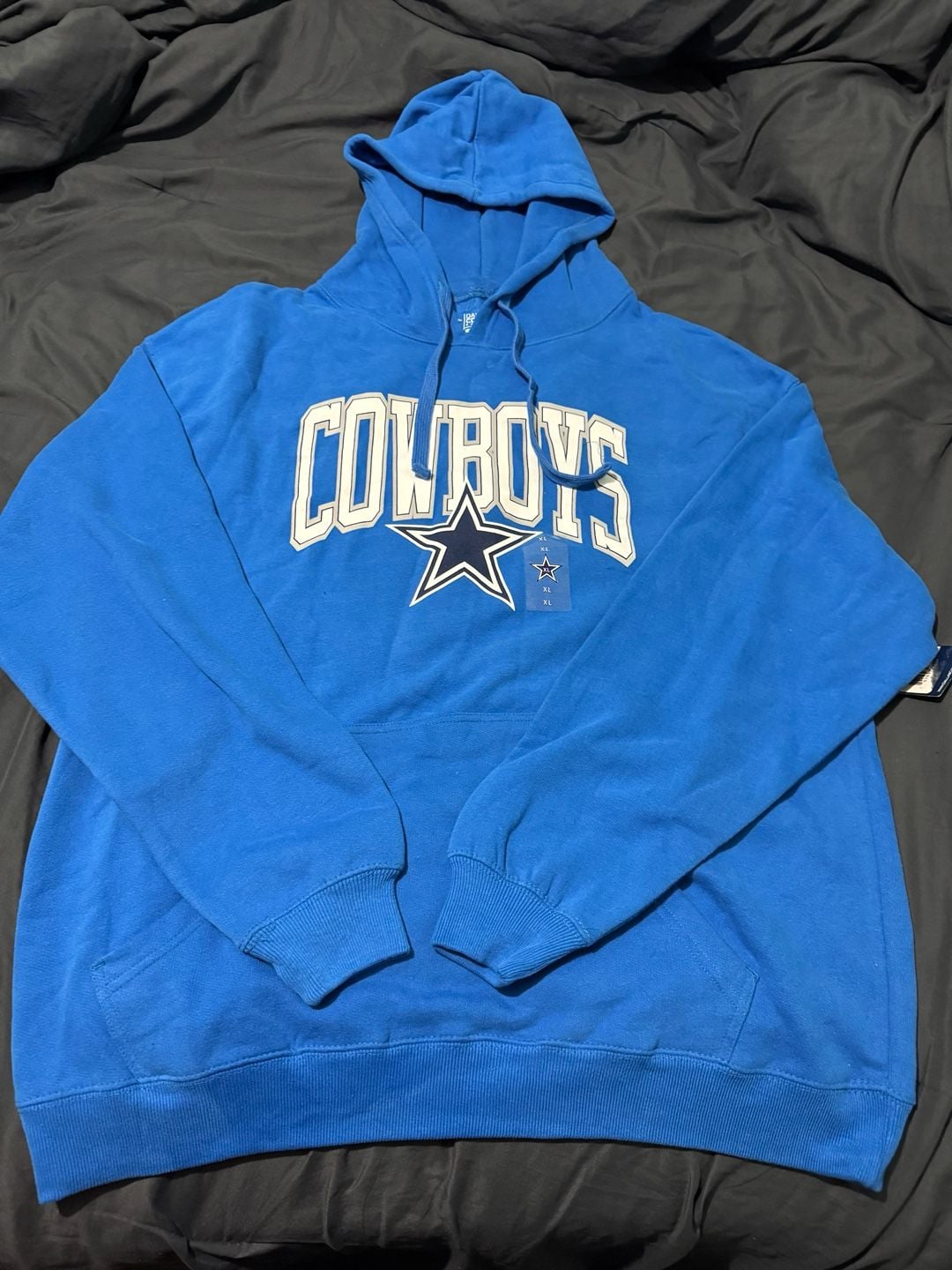 Dallas Cowboys Pullover Hoodie Size XL Blue NFL Sweatshirt 2