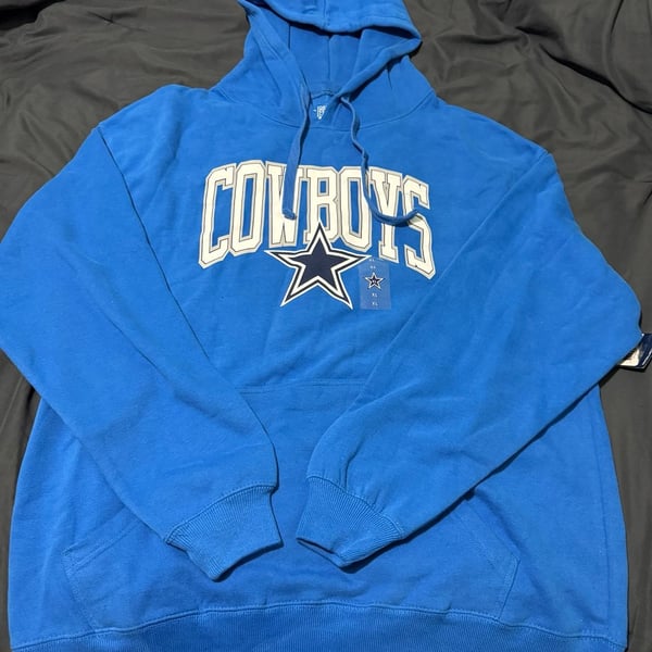 Dallas Cowboys Pullover Hoodie Size XL Blue NFL Sweatshirt