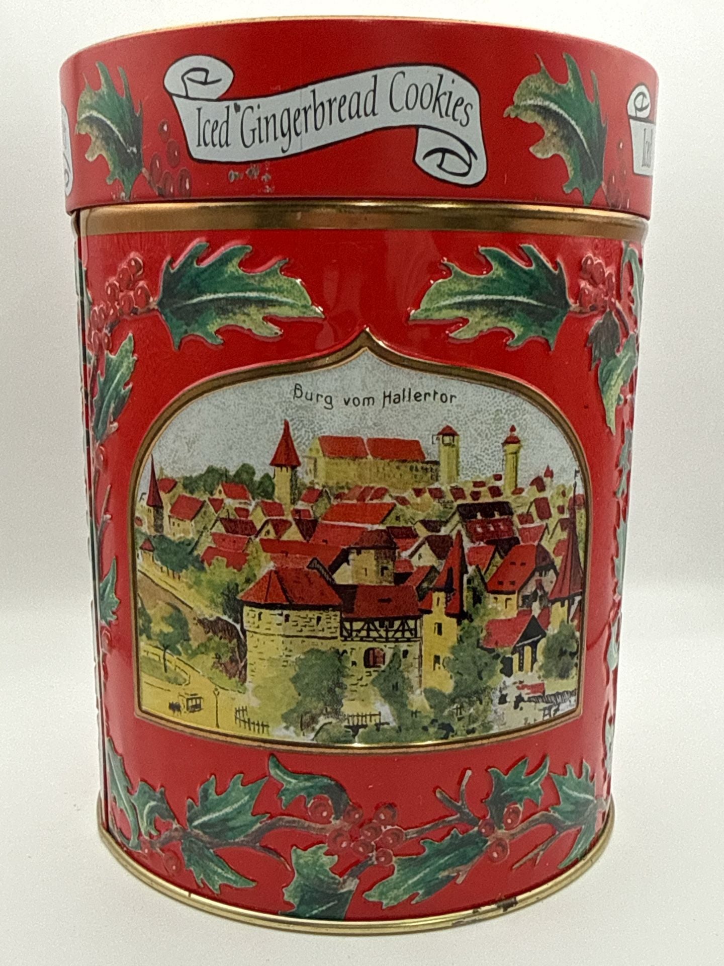Lambertz Aachen 1999 Iced Gingerbread Cookie Music Box Tin 2