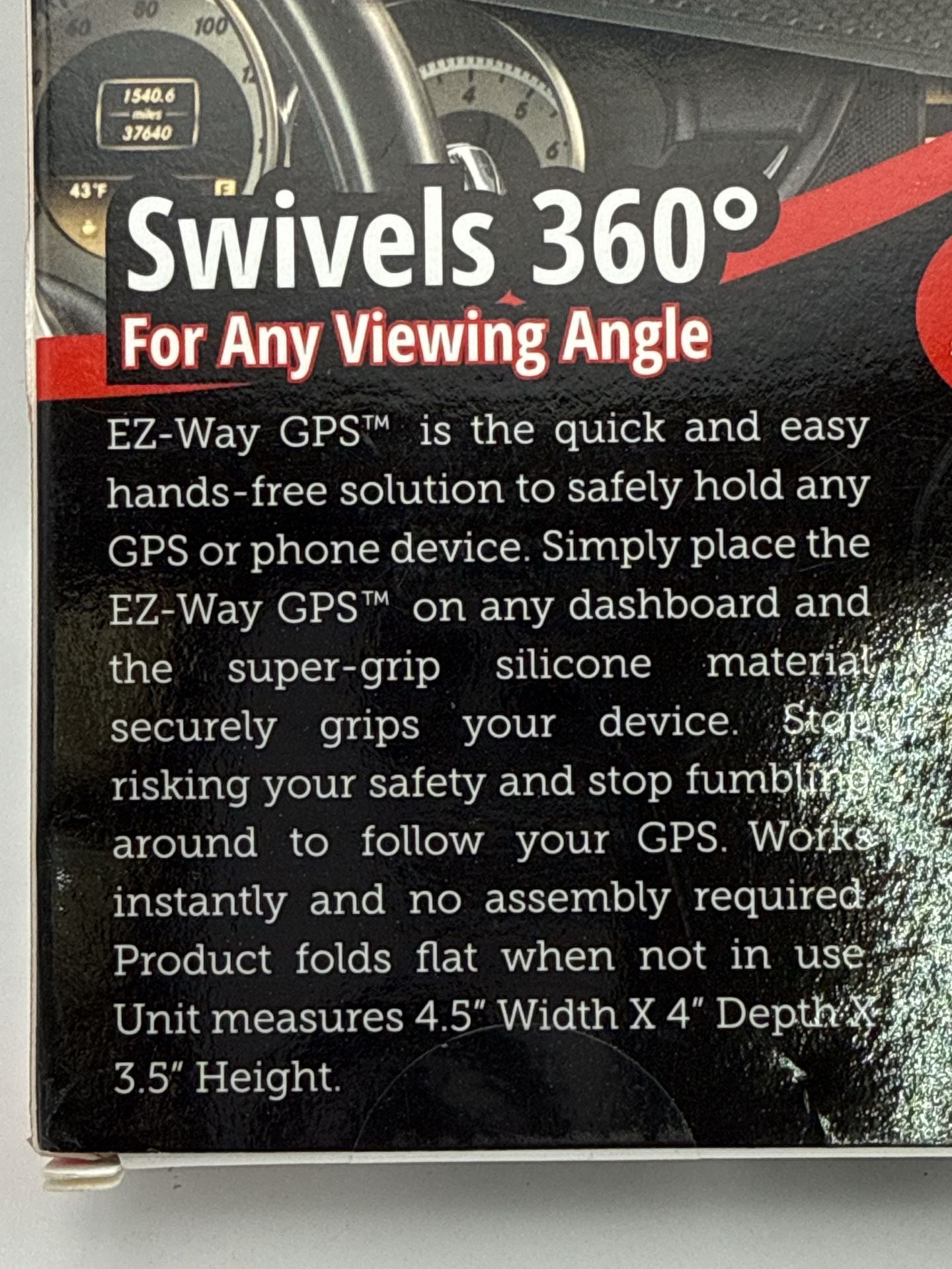 EZ-Way GPS Dashboard Phone & GPS Holder Hands-Free 360 Mount 7