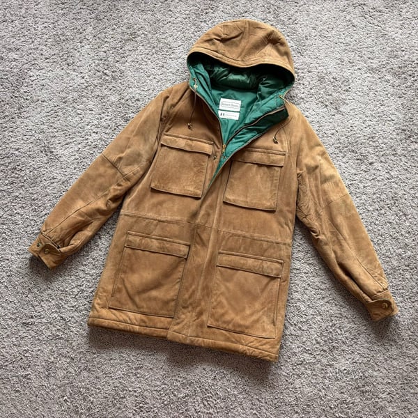 Rare 60s/70s Luxury Suede Down Safari Parka 