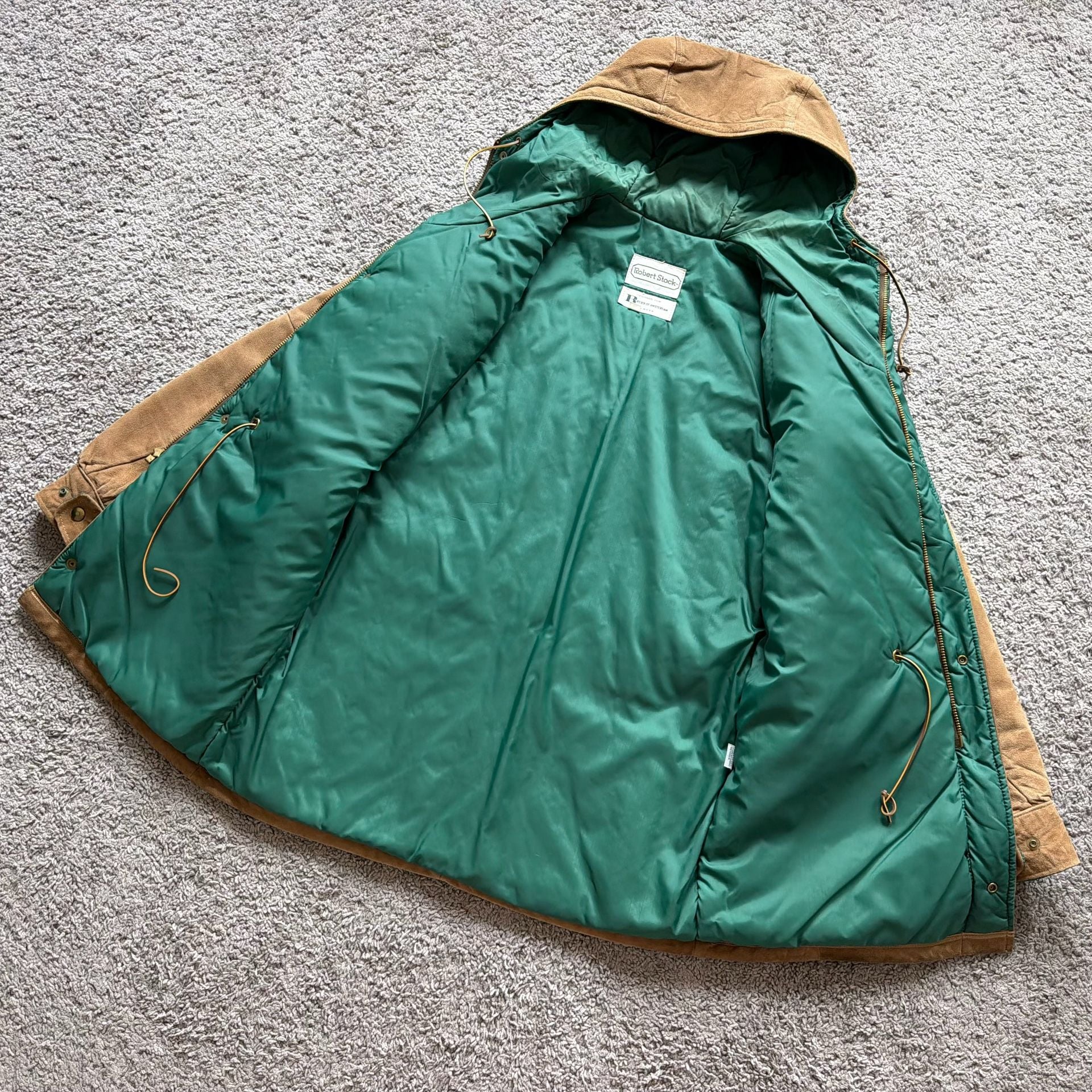 Rare 60s/70s Luxury Suede Down Safari Parka 6