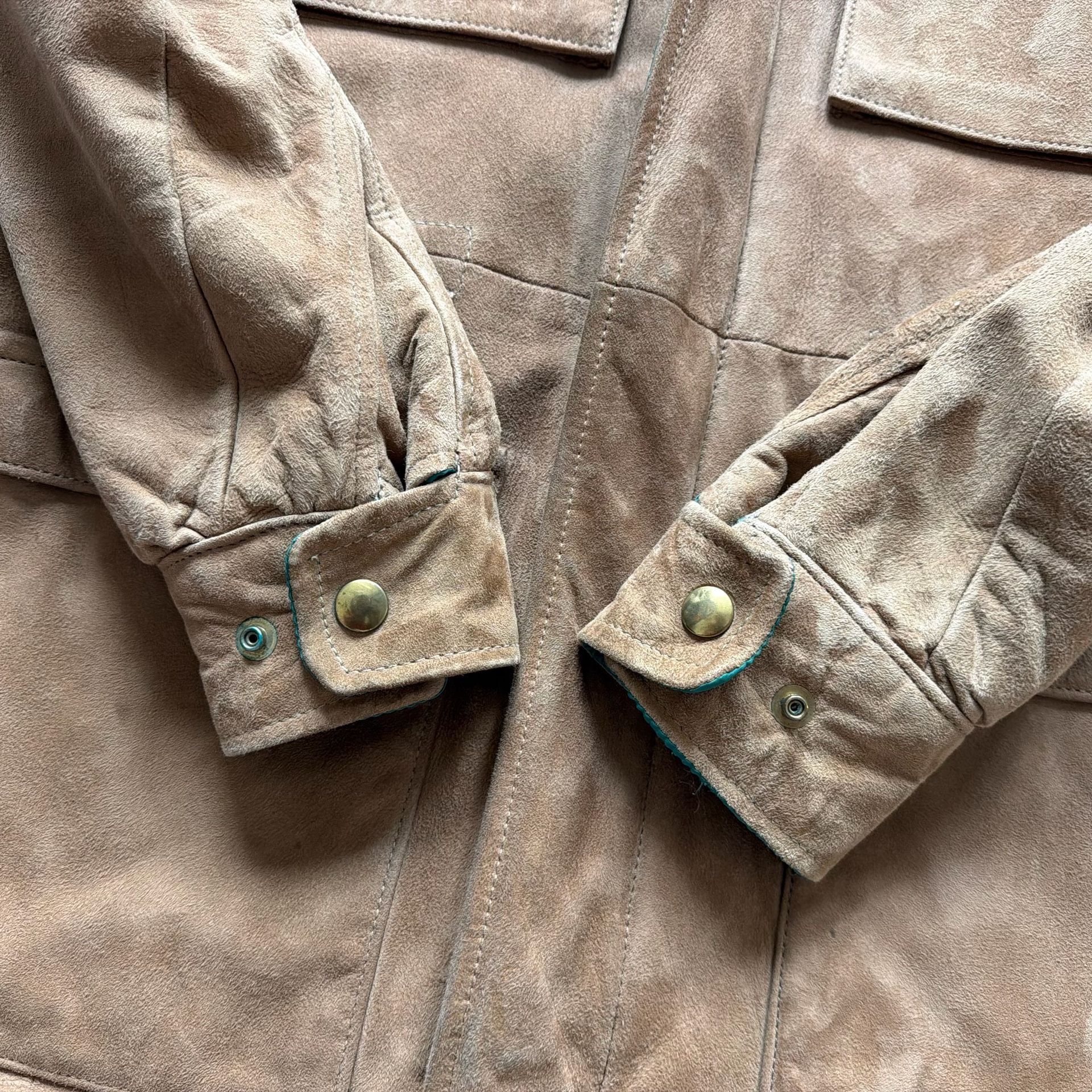 Rare 60s/70s Luxury Suede Down Safari Parka 15