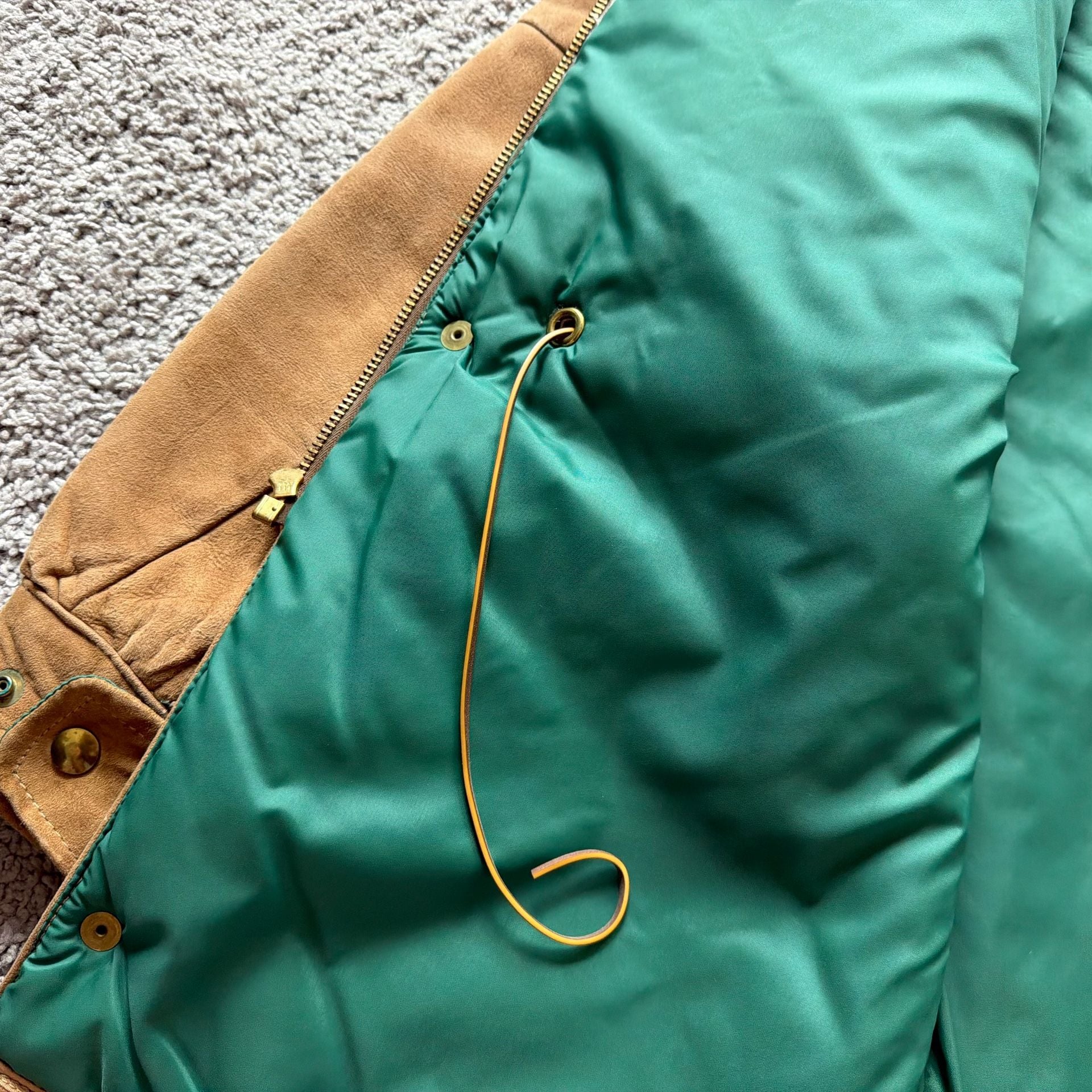 Rare 60s/70s Luxury Suede Down Safari Parka 16