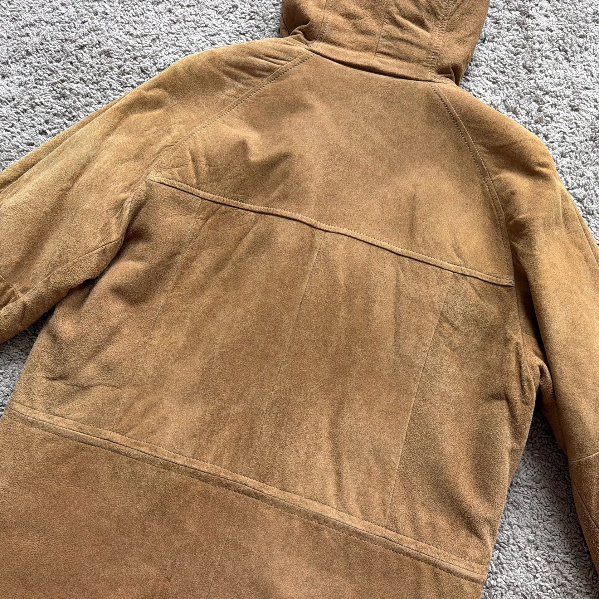 Rare 60s/70s Luxury Suede Down Safari Parka 18