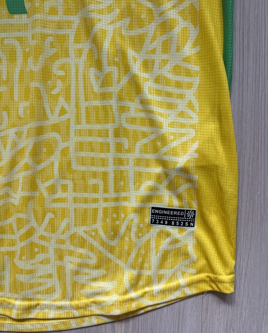 Nike Brazil Home Soccer Jersey Size L Yellow Dri-Fit ADV Vini Jr. #7 3