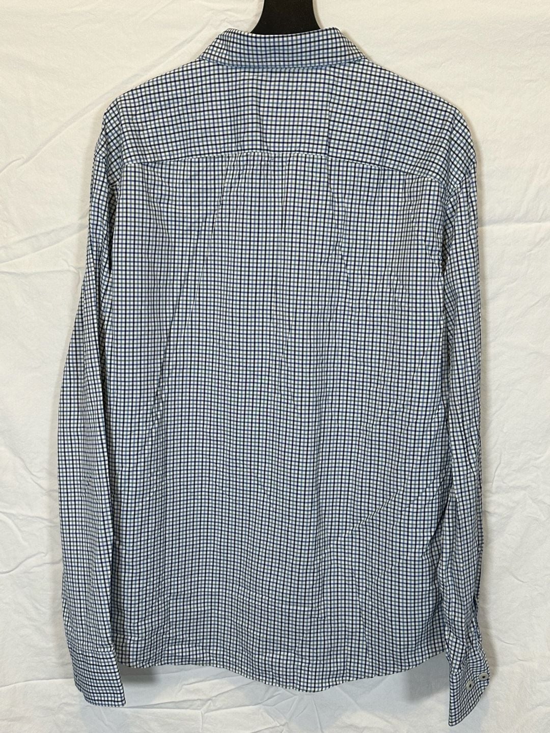 UNTUCKit Erbach Green Plaid Long Sleeve Button Shirt Size Large 3