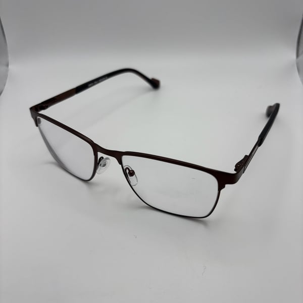 Greg Italy Design 8706 Size 53-18-140 Eyeglasses Frame Brown