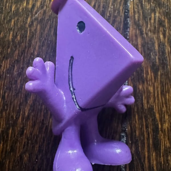 VINTAGE 1978 Arby's Mr. Men Mr. Rush PVC Figure Toy ROGER HARGREAVES