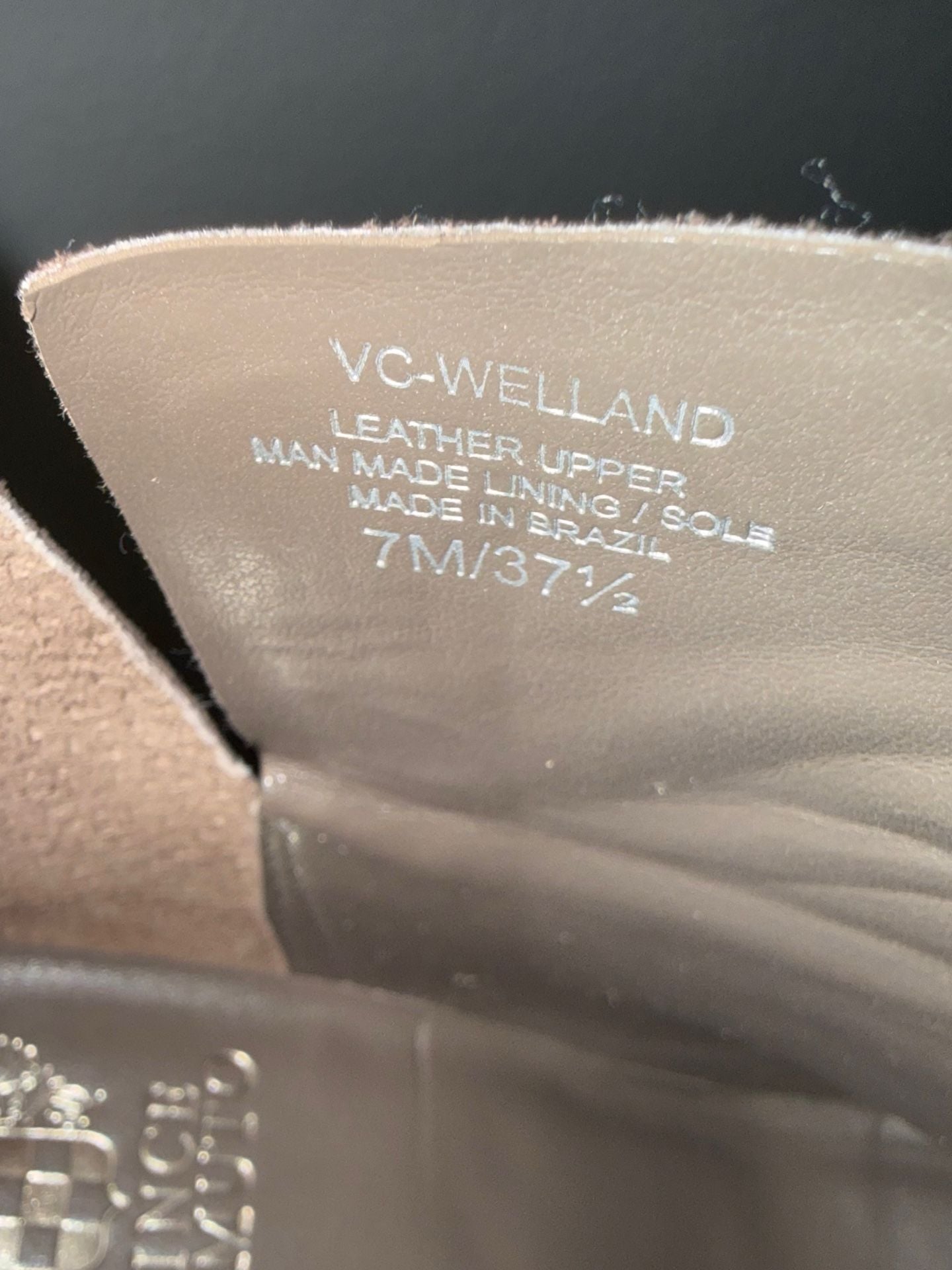 Vince Camuto Welland Booties Size 7M Sable True Suede 12