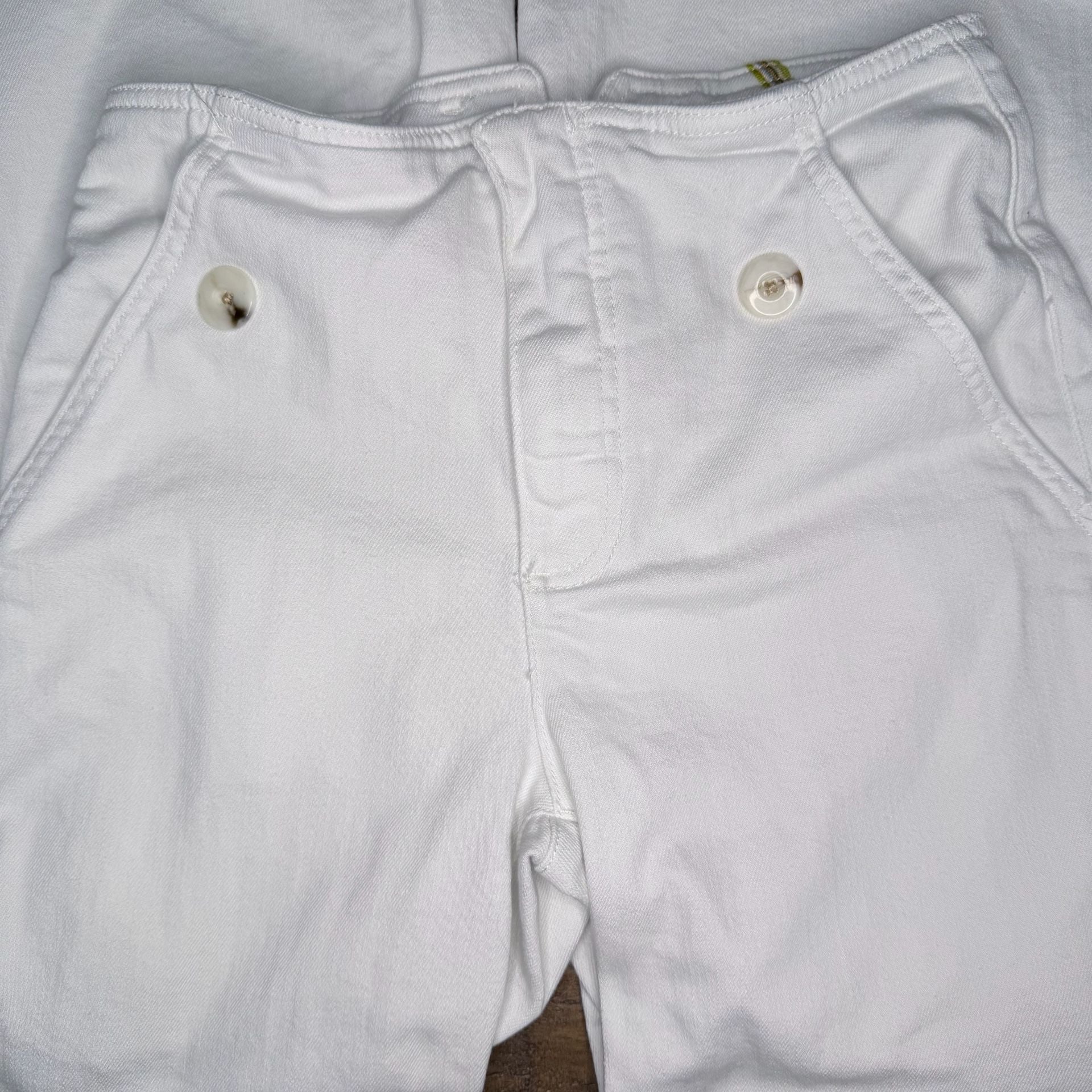 Maeve by Anthropologie Sailor Pants Size 25 White Denim Wide Leg 3
