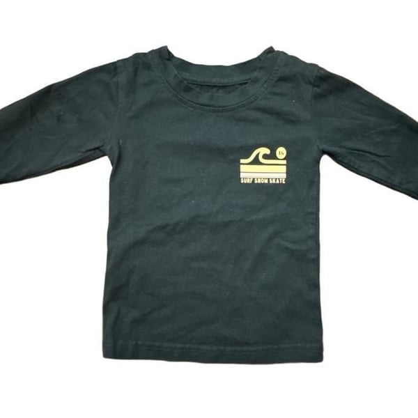 BinkyBro Long Sleeve T-Shirt 6 months - 12 months Black Surf Snow Skate