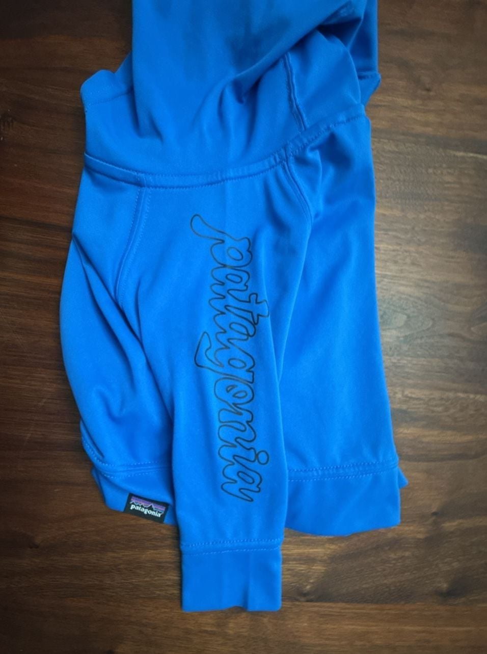 Patagonia Capilene Hoodie Size 3-6M Blue Sun Hooded Shirt 6