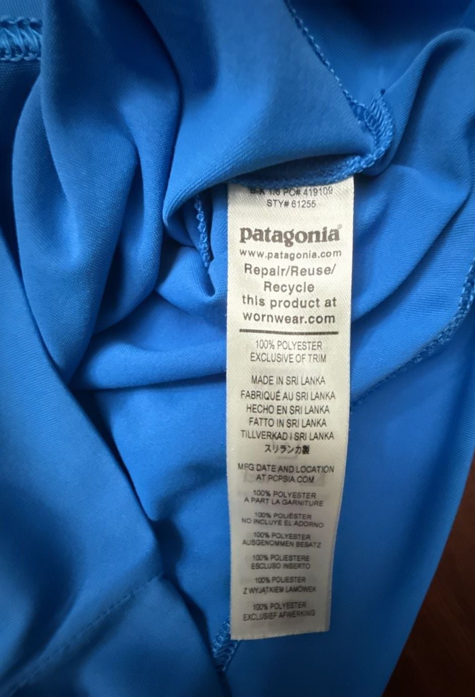 Patagonia Capilene Hoodie Size 3-6M Blue Sun Hooded Shirt 5