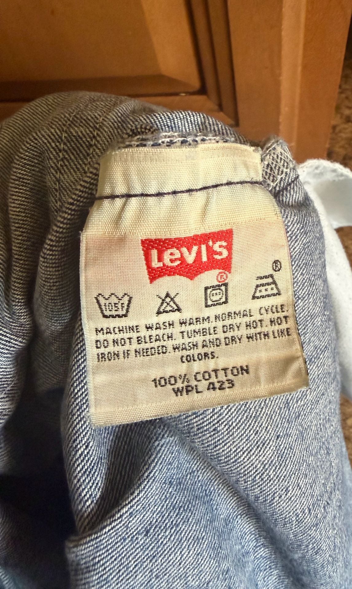 Levi's 501 Jeans Size W33 L34 Blue Denim Button Fly 5
