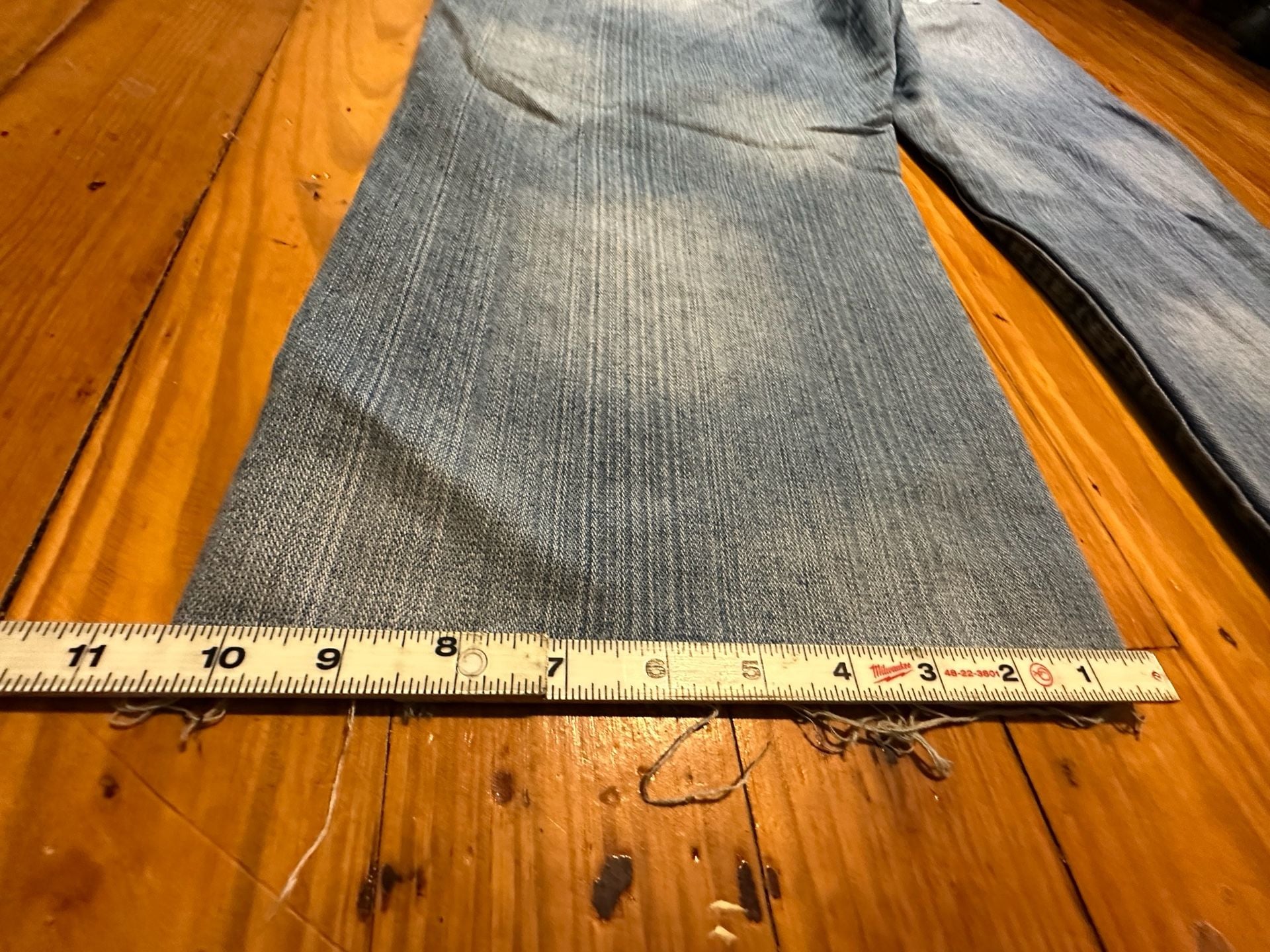 RJ Intelligent Design Jeans Size 38x30 Light Wash Distressed Y2K 7