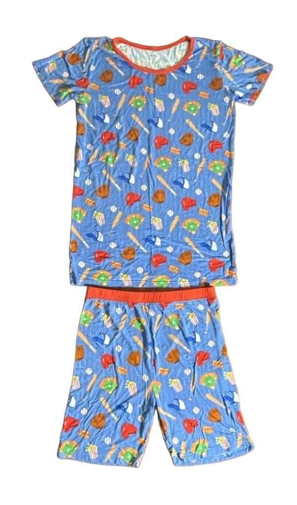 Little Sleepies Short Sleeve Pajama Set Size 16 All Star Blue 1