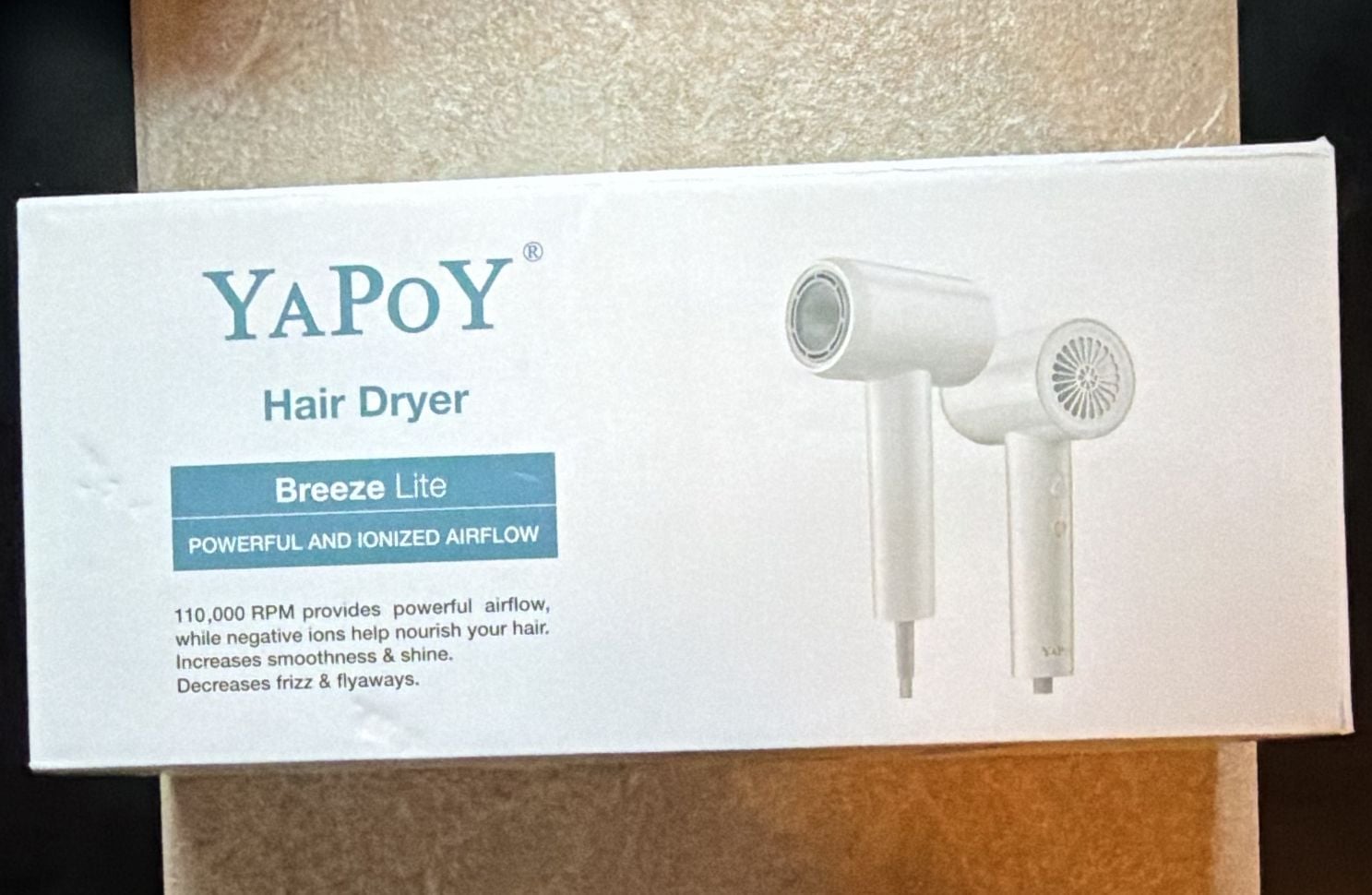 Yapoy Breeze Lite Hair Dryer White 1