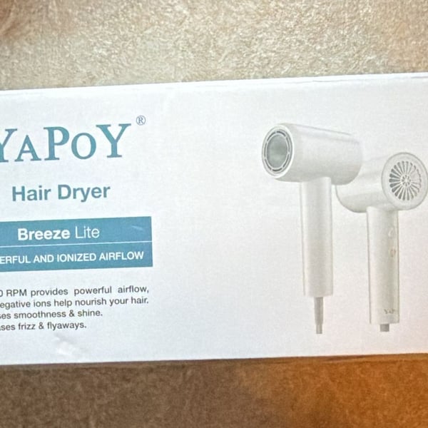Yapoy Breeze Lite Hair Dryer White